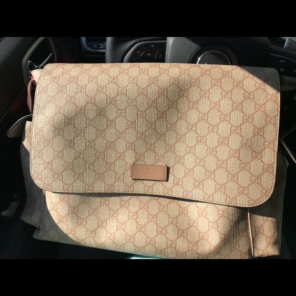 used gucci diaper bag